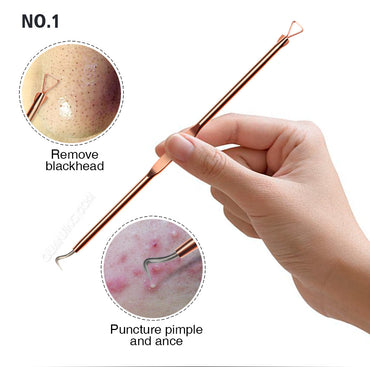 4pcs Anti Bacterial Double ended Acne Needle