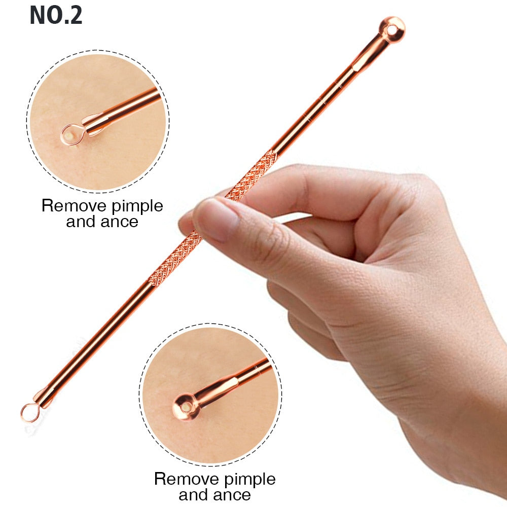 4pcs Anti Bacterial Double ended Acne Needle